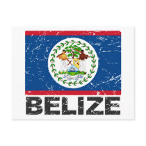 Belize Vintage Flag postcards
