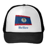 Belize Waving Flag with Name Hats