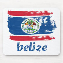 Belizean Flag designs Mousepad