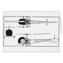 Bell 47 Helicopter Greeting Card
