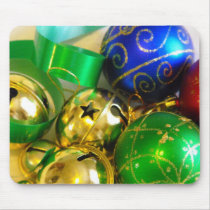 Bell, Balls and Ribbons Mousepad
