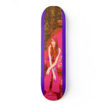 Bell-Bottom Girl Skateboard by brookelundy Bell-Bottom Girl Skateboard