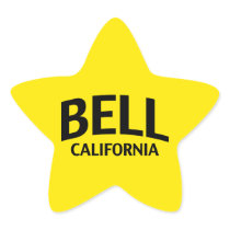 Bell California Star Stickers