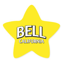 Bell California Star Stickers
