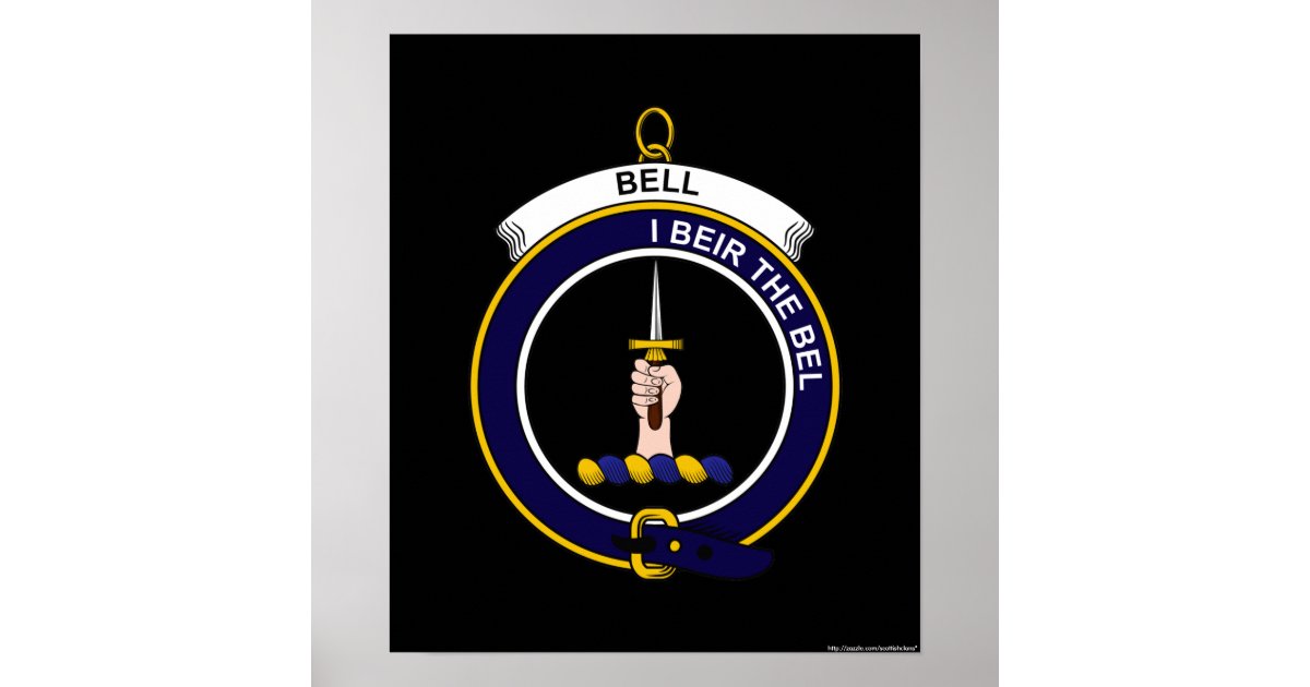 Bell Clan Crest Poster Zazzle