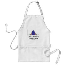 Bell Curve Thoughts (Statistics Attitude) aprons by wordsunwords Bell Curve Thoughts (Statistics Attitude) aprons