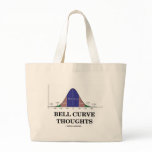 Bell Curve Thoughts (Statistics Attitude) Tote Bag