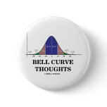 Bell Curve Thoughts (Statistics Attitude) Pins