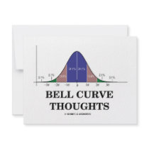Bell Curve Thoughts (Statistics Attitude) invitations by wordsunwords Bell Curve Thoughts (Statistics Attitude) invitations
