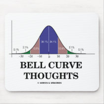 Bell Curve Thoughts (Statistics Attitude) mousepads by wordsunwords Bell Curve Thoughts (Statistics Attitude) mousepads