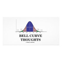 Bell Curve Thoughts (Statistics Attitude) photo cards