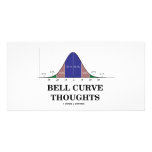 Bell Curve Thoughts (Statistics Attitude) Custom Photo Card