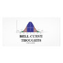 Bell Curve Thoughts (Statistics Attitude) Custom Photo Card