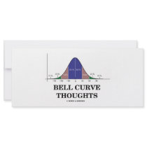 Bell Curve Thoughts (Statistics Attitude) rack cards