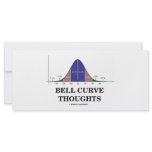 Bell Curve Thoughts (Statistics Attitude) Custom Rack Cards