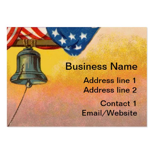 Bell & Flag Business Card (front side)