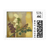 Bell Flower Bird Design Stamp
