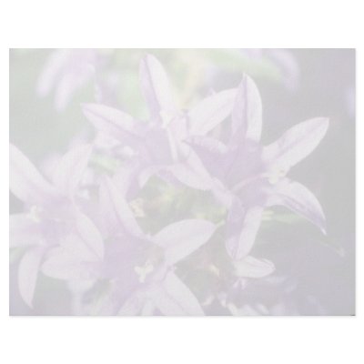 Bell flower flowers customized letterhead by blueyellowtube