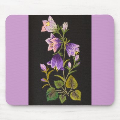 Bell Flower Mousepad by Embroidery_of_Muhu