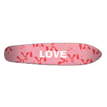 Bell Flower Peace - Pink Custom Skateboard