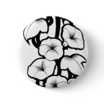 Bell Flower Tribal Pinback Button
