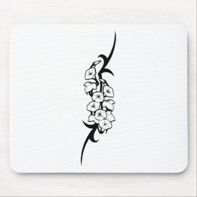 Bell Flower Tribal Mouse Pad by tattooshop