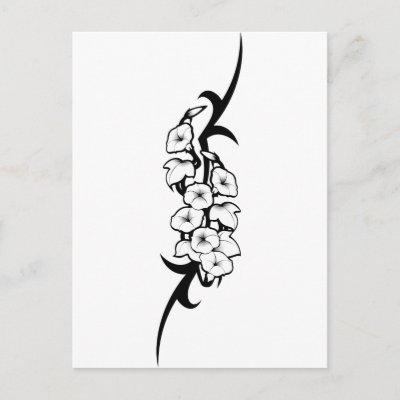 Bell Flower Tribal Postcards by tattooshop