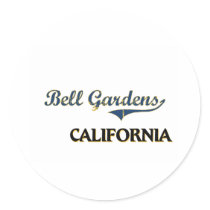 Bell Gardens California City Classic Round Sticker