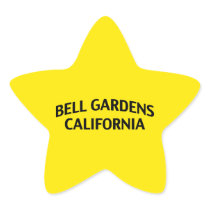 Bell Gardens California Star Stickers