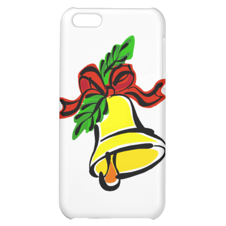 bell hanging from bow and holly iPhone 5C case