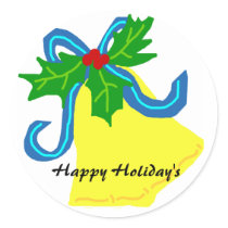 bell, Happy Holiday's stickers by marcya7 bell, Happy Holiday's stickers