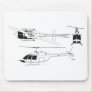 Bell Jet Ranger / TH- Mouse Mat