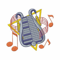 Bell Lyre embroidered shirts by ZazzleEmbroidery Bell Lyre embroidered shirts