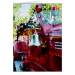 Bell on Fire Engine Greeting Cards