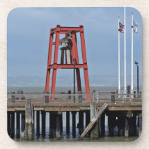 Bell on wharf coasters