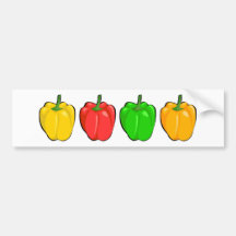 Bell Peppers Bumper Stickers