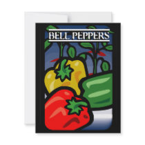 Bell Peppers Personalized Invite