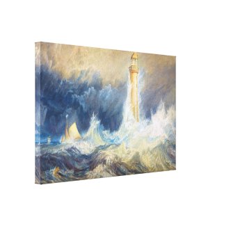 Bell Rock Lighthouse Joseph Mallord William Turner Canvas Print
