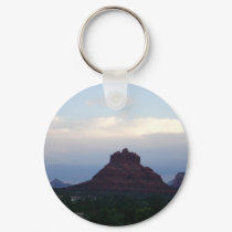 Bell Rock  on a cloudy day - Sedona, AZ keychains