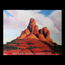 Bell Rock, Sedona, Arizona, USA posters