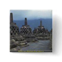 Bell structures, Borobudur, Java, Indonesia Button