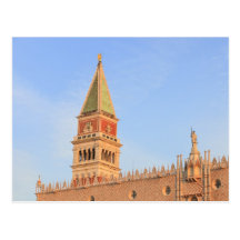 Bell Tower, Piazza San Marco, Venice, Italy Post Card