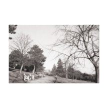 Bell Vue Park, Newport, Mon (Dec 1977) Gallery Wrap Canvas