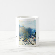 Bella arte del DES Capucines Claude Monet del bule Taza De Café