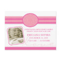 Bella Baby Blush Birth Announcement postcards by minkideluxe Bella Baby Blush Birth Announcement postcards