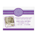 Bella Baby Lavender Birth Announcement postcards by minkideluxe Bella Baby Lavender Birth Announcement postcards
