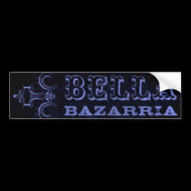 BELLA -Blue logo - bumpersticker bumper stickers