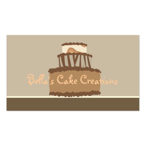 Bella Cake Business Card (front side)