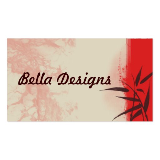 Bella Card Business Card (front side)