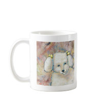 Bella is a Happy Dog - fun cute original art mugs